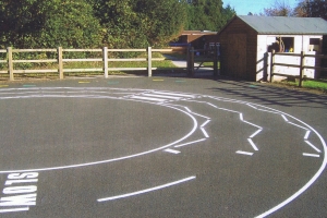 Playground Road White Lining and Zebra Crossing Markings